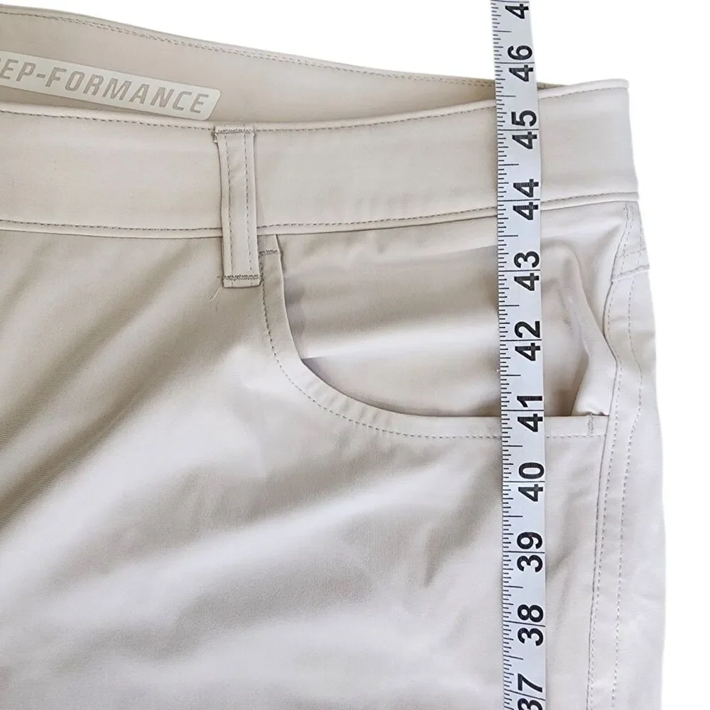 Johnnie-O Men's Pants 40x34 Prep-Formance Stone Chinos Golf Casual